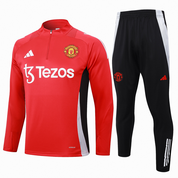 Felpa Allenamento Manchester United 2024-2025 Rosso 3